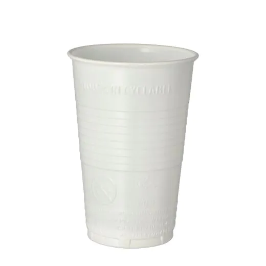 Plastikbecher (PP), 0,3 l Ø 7,8 cm · 11,3 cm weiss - Bild 1