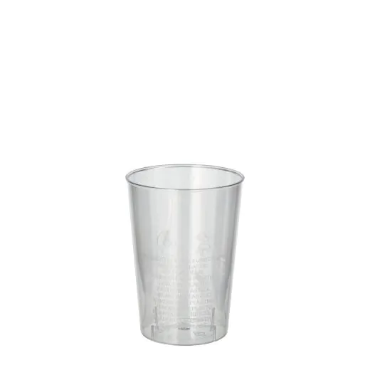 Plastikbecher (PS) 0,1 l Ø 5,5 cm · 7,5 cm glasklar - Bild 1 Plastikbecher (PS) 0,1 l Ø 5,5 cm · 7,5 cm glasklar - Bild 1
