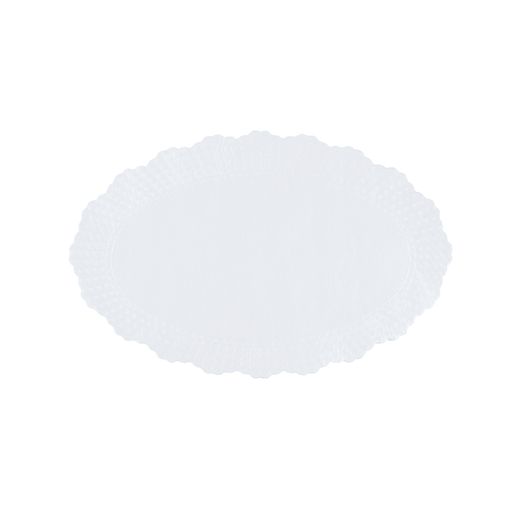 Plattenpapiere oval 29 x 18,8 cm weiss 1