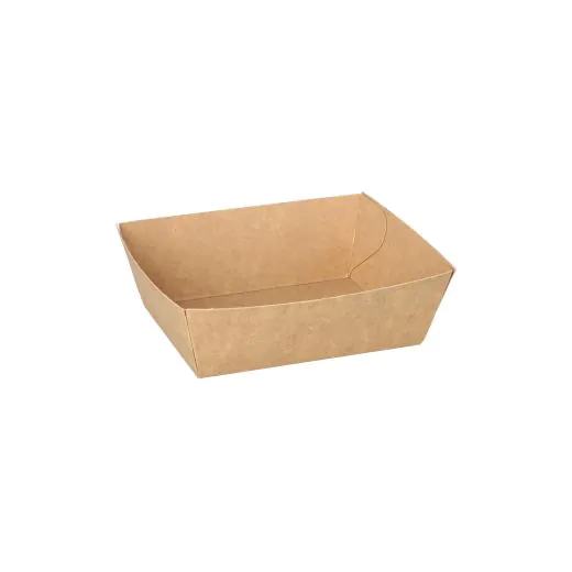 Pommes-Frites-Trays "pure" 8,5 x 10,5 cm braun klein - Bild 1 Pommes-Frites-Trays "pure" 8,5 x 10,5 cm braun klein - Bild 1