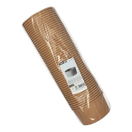 Salatschalen To Go aus Pappe, rund 1000 ml Ø 15 cm · 7,5 cm braun - Bild 2