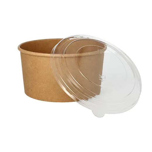 Salatschalen To Go aus Pappe, rund 1000 ml Ø 15 cm · 7,5 cm braun - Bild 3