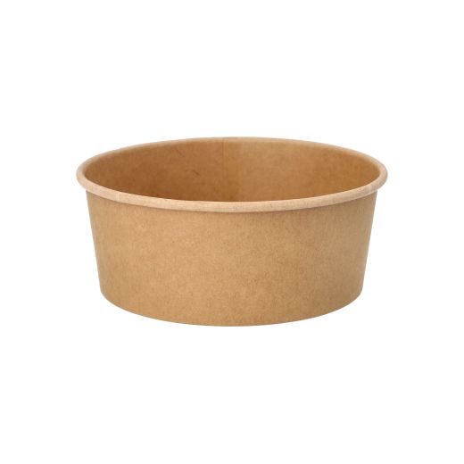 Salatschalen To Go aus Pappe "pure" rund 750 ml braun - Bild 1 Salatschalen To Go aus Pappe "pure" rund 750 ml braun - Bild 1