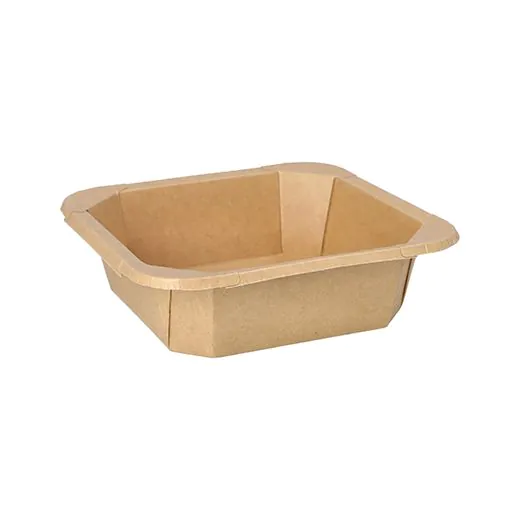 Lunchboxen aus Pappe, 750 ml, 16,2 x 16,2 cm x 4,7 cm braun - Bild 1 Lunchboxen aus Pappe, 750 ml, 16,2 x 16,2 cm x 4,7 cm braun - Bild 1