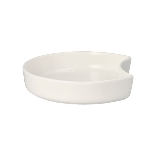 Schale aus Porzellan, Halbmond 450 ml Ø 18 cm · 3,5 cm weiss "Ano" - Bild 1
