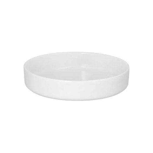 Schale aus Porzellan rund, 550 ml Ø 18 cm · 3,5 cm weiss "Ano" - Bild 1