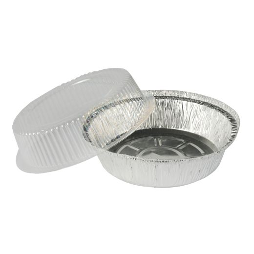 Aluschalen + Dom-Deckel rund 770 ml Ø 18,2 cm · 8 cm 1