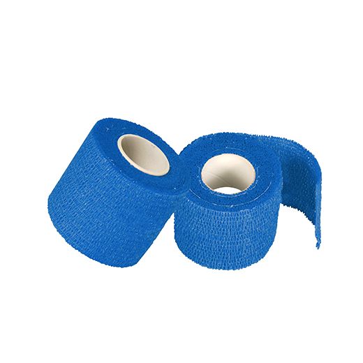 Selbsthaftende Pflaster,  5 m x 5 cm blau - Bild 1