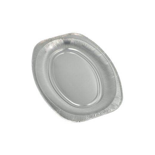 Servierplatten, Alu oval 35 x 24,5 cm 1