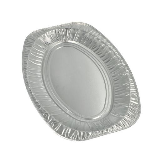 Servierplatten, Alu oval 43 x 29 cm 1