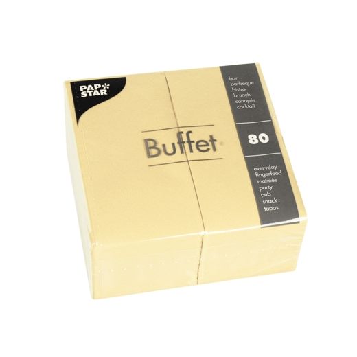 Servietten, champagner 2-lagig 1/8-Falz 33 x 33 cm 1