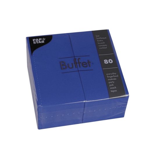Servietten, dunkelblau 2-lagig 1/8-Falz 33 x 33 cm 1