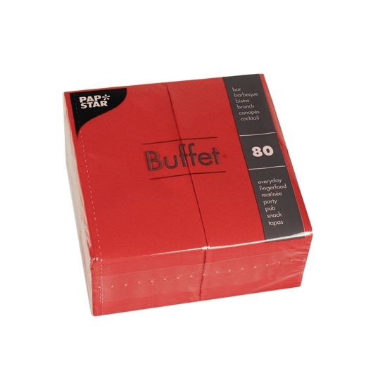 Servietten, rot 2-lagig 1/8-Falz 33 x 33 cm 1