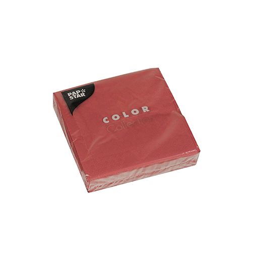 Servietten, bordeaux 3-lagig 1/4-Falz 24 x 24 cm 1