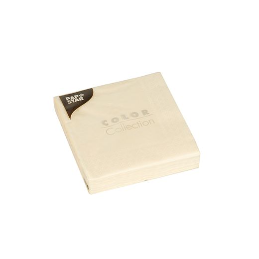 Servietten, creme 3-lagig 1/4-Falz 24 x 24 cm 1
