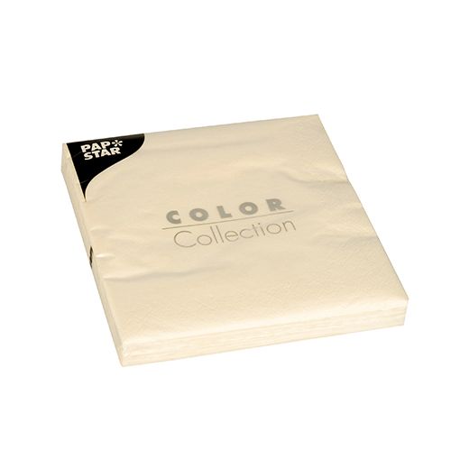 Servietten, creme 3-lagig 1/4-Falz 33 x 33 cm 1