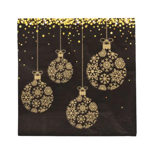 Servietten, 3-lagig 1/4-Falz 33 x 33 cm "Boules Barque" - Bild 1 Servietten, 3-lagig 1/4-Falz 33 x 33 cm "Boules Barque" - Bild 1