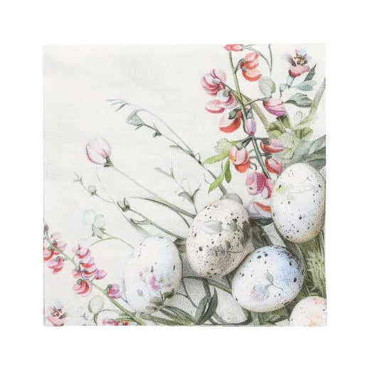 Servietten, 3-lagig 1/4-Falz 33 x 33 cm "Pastell Eggs" - Bild 1