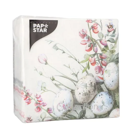 Servietten, 3-lagig 1/4-Falz 33 x 33 cm "Pastell Eggs" - Bild 2