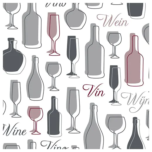 Servietten, 3-lagig 1/4-Falz 33 x 33 cm grau "Wine" - Bild 1 Servietten, 3-lagig 1/4-Falz 33 x 33 cm grau "Wine" - Bild 1