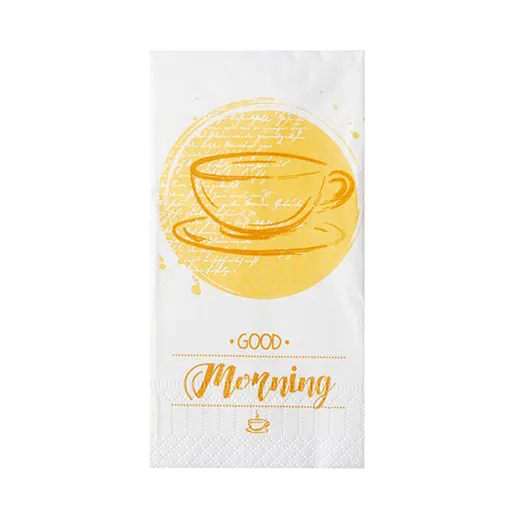 Servietten, 3-lagig 1/8-Falz 33 x 33 cm "Good Morning" - Bild 3