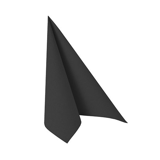 Servietten, schwarz "ROYAL Collection" 1/4-Falz 25 x 25 cm 1