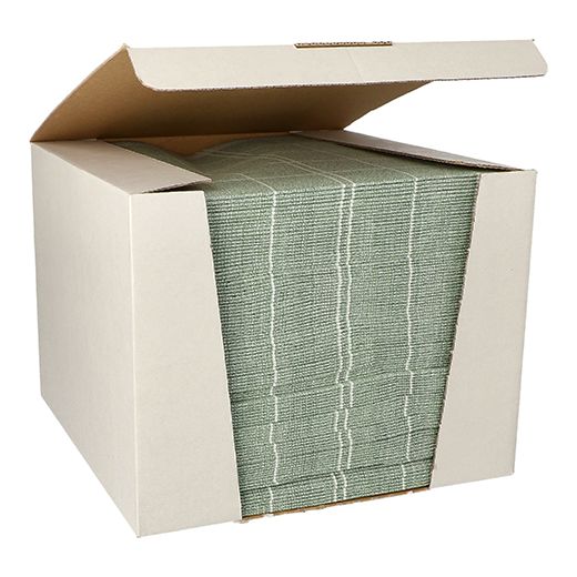 Servietten "ROYAL Collection" 1/4-Falz 40 x 40 cm dunkelgrün "Kitchen Craft" - Bild 1