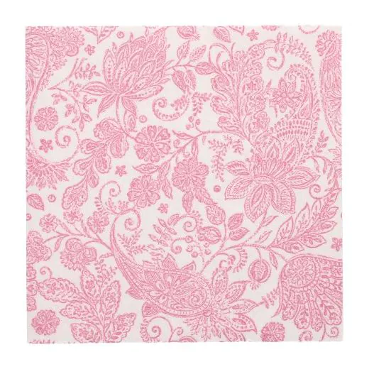 Servietten "ROYAL Collection" 1/4-Falz 40 x 40 cm fuchsia "Paisley" - Bild 1