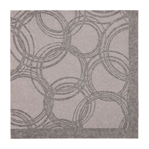 Servietten "ROYAL Collection" 1/4-Falz 40 x 40 cm grau "Bubbles" - Bild 1