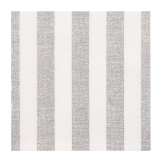 Servietten "ROYAL Collection" 1/4-Falz 40 x 40 cm grau "Lines" - Bild 1