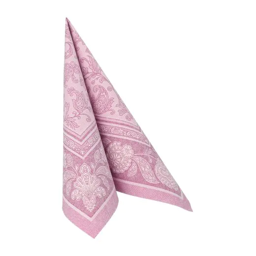 Servietten "ROYAL Collection" 1/4-Falz 40 x 40 cm lila "Ornaments" - Bild 2
