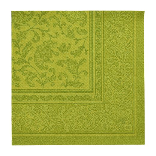 Servietten, "ROYAL Collection" 1/4-Falz 40 x 40 cm olivgrün "Ornaments" - Bild 1