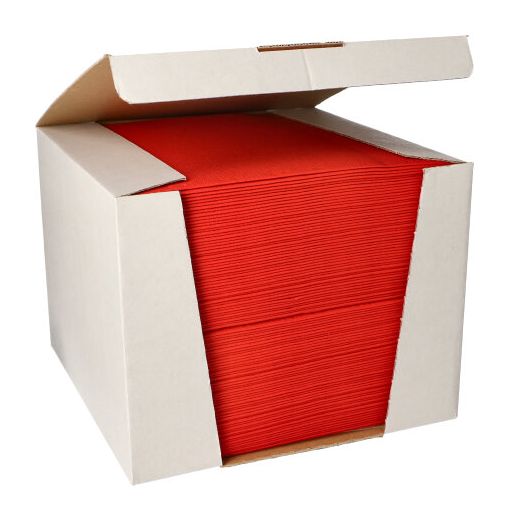 Servietten "ROYAL Collection" 1/4-Falz 40 x 40 cm rot - Bild 1