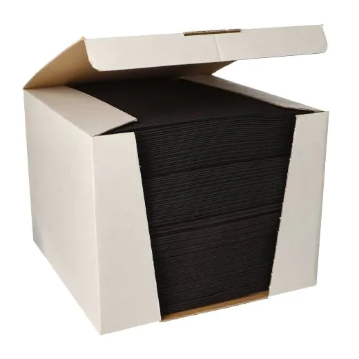 Servietten "ROYAL Collection" 1/4-Falz 40 x 40 cm schwarz - Bild 1