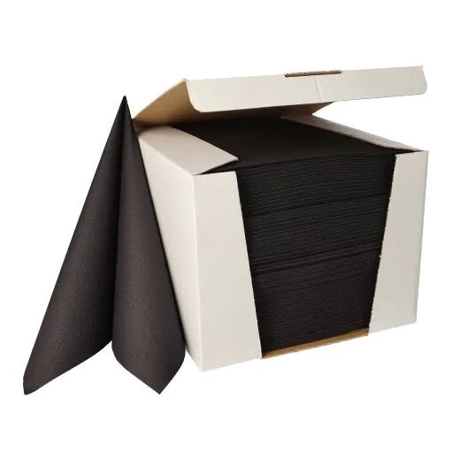 Servietten "ROYAL Collection" 1/4-Falz 40 x 40 cm schwarz - Bild 2