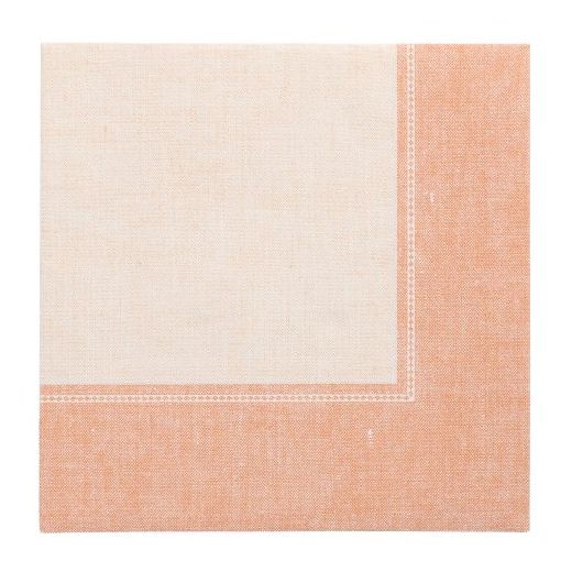 Servietten "ROYAL Collection" 1/4-Falz 40 x 40 cm terracotta "Linum" - Bild 1