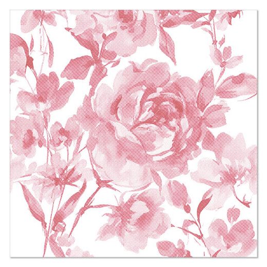 Servietten, bordeaux, "ROYAL Collection", 1/4-Falz, 40 x 40 cm, "Rose"
 - Bild 1