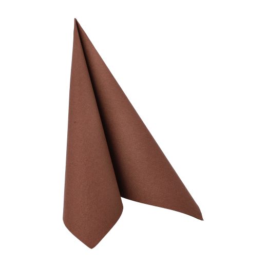 Servietten, braun "ROYAL Collection" 1/4-Falz 40 x 40 cm - Bild 1