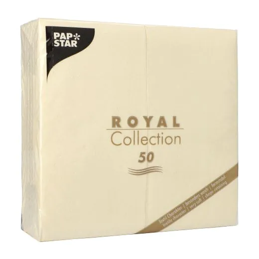 Servietten, champagner "ROYAL Collection" 1/8-Falz 40 x 40 cm - Bild 2