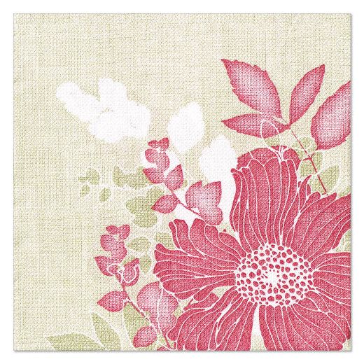 Servietten, fuchsia "ROYAL Collection" 1/4-Falz 40 x 40 cm "Annabel" - Bild 1