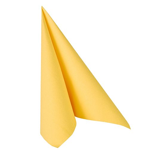 Servietten, gelb "ROYAL Collection" 1/4-Falz 40 x 40 cm - Bild 1