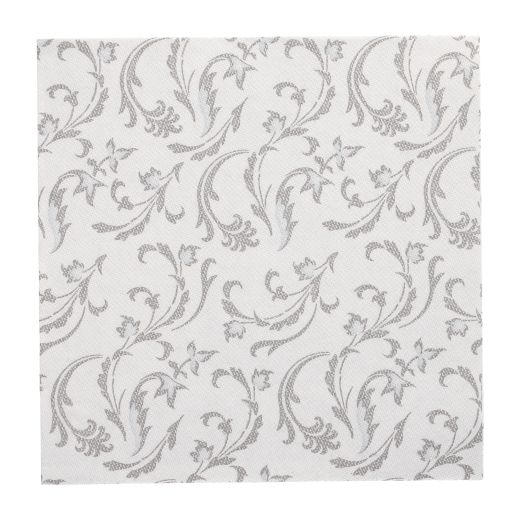 Servietten, grau "ROYAL Collection" 1/4-Falz 40 x 40 cm "Damascato" - Bild 1