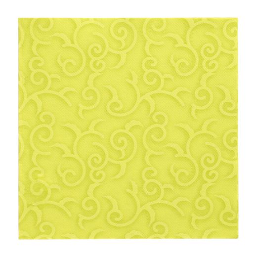 Servietten, limonengrün "ROYAL Collection" 1/4-Falz 40 x 40 cm "Casali" - Bild 1