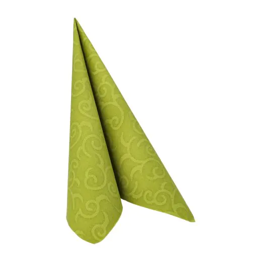 Servietten, olivgrün "ROYAL Collection" 1/4-Falz 40 x 40 cm "Casali" - Bild 2
