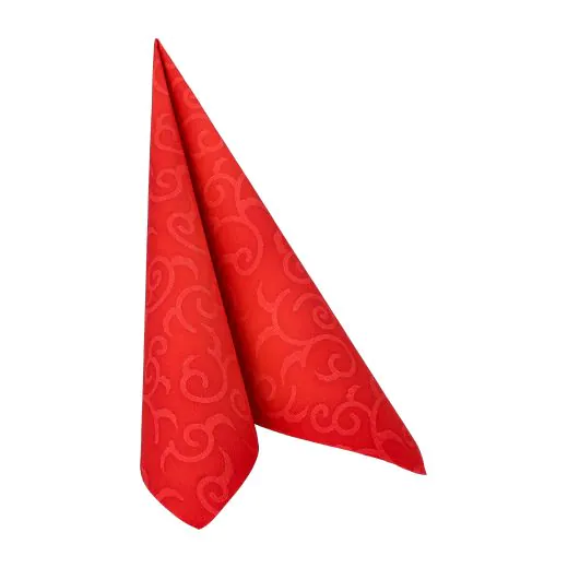 Servietten, rot "ROYAL Collection" 1/4-Falz 40 x 40 cm "Casali" - Bild 2