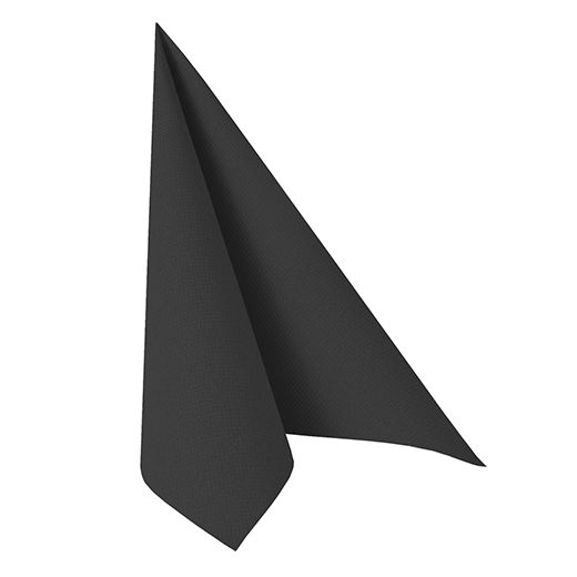 Servietten, schwarz "ROYAL Collection" 1/4-Falz 40 x 40 cm - Bild 1