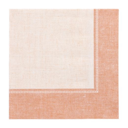 Servietten, terracotta, "ROYAL Collection", 1/4-Falz, 40 x 40 cm, "Linum" - Bild 1