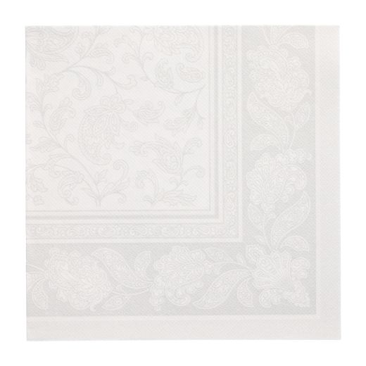 Servietten, weiss "ROYAL Collection" 1/4-Falz 40 x 40 cm "Ornaments" - Bild 1