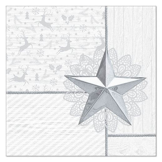 Servietten, weiss "ROYAL Collection" 1/4-Falz 40 x 40 cm "Rising Star" - Bild 1