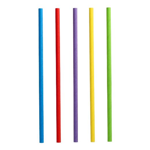 Shake-Halme aus Papier Ø 8 mm · 25 cm farbig sortiert - Bild 1